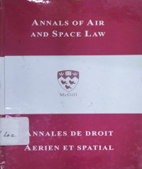 Image of Annals of air and space law: Vol. xii