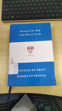 Image of Annals of air and space law: Vol, XXI (Part I)
