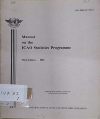 Image of Manual on the ICAO Statistics programme
