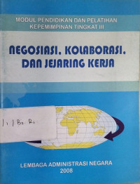 Image of Negosiasi, kolaborasi, dan jejaring kerja