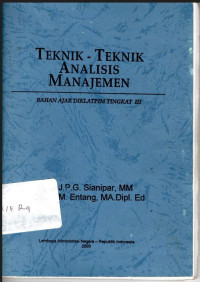 Image of Teknik - Teknik Analisis Manajemen